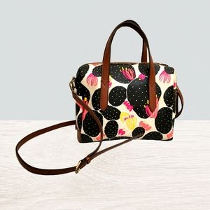 Fossil Cactus Sydney Satchel Bag Purse